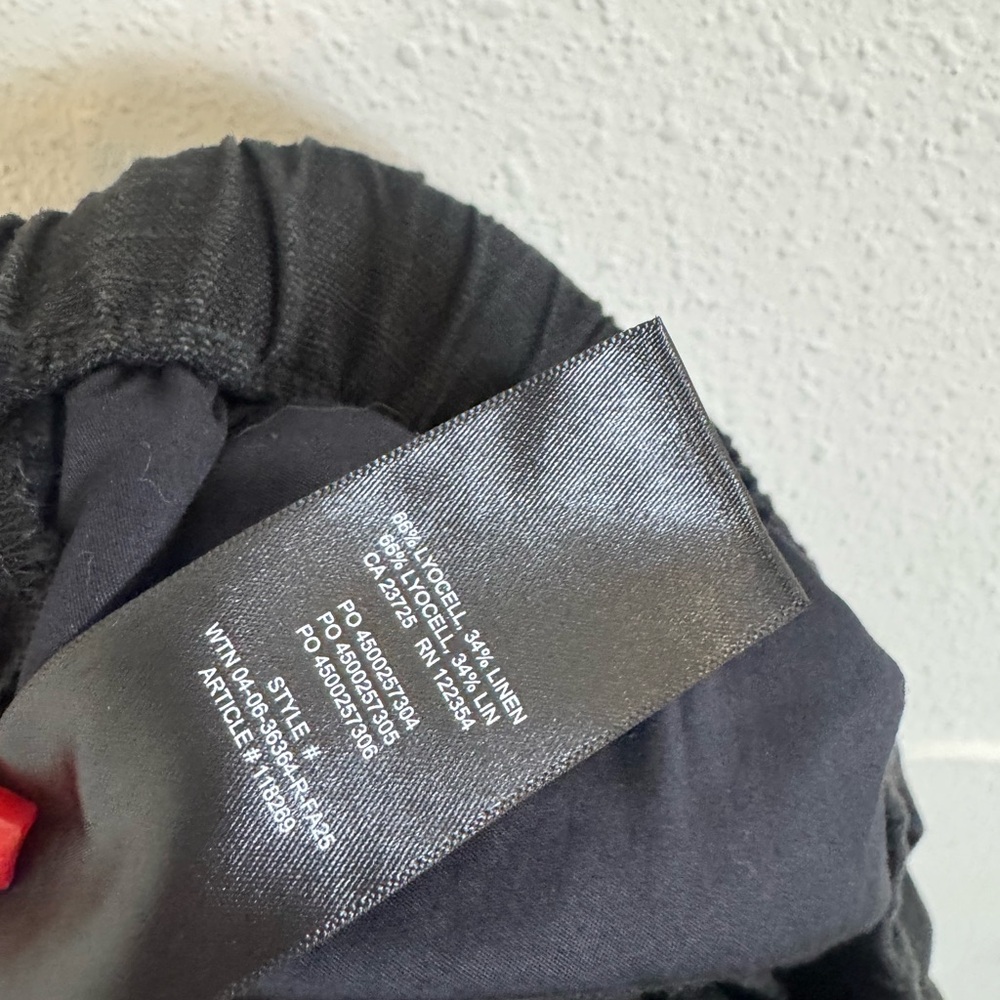 Wilfred aritzia black Linen Wide-Leg Pants - Picture 5 of 5